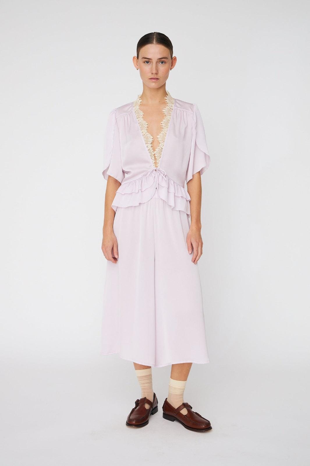 Stella Nova - Delicate Tieband Blousecp62-2489 - 523 Light Purple Bluser 