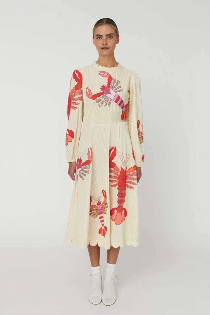 Stella Nova - Embroidered Maxi Dresssu61-4382 - 530 Multicolour Kjoler 