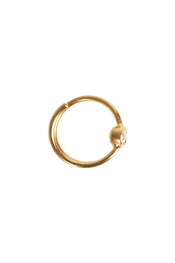 Stine A - Big Dot Curl Earring Left Goldenen - 1174-02-L