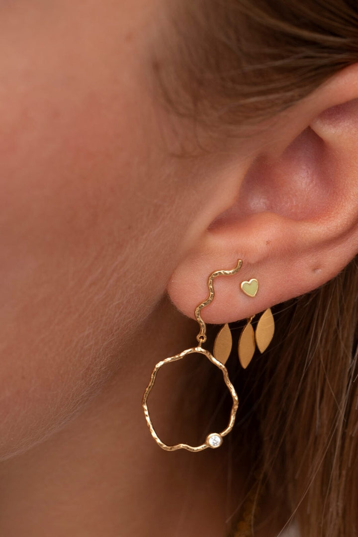 Stine A - Dancing Three Leaves Behind Ear - Goldenen - 1158-02-S