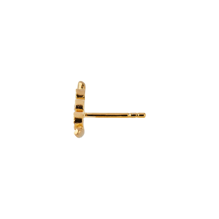 Stine A - Flow Earring With Three Stones - Single - 1335-02-S