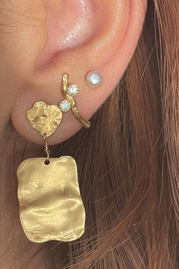 Stine A - Goldenenen Reflection Earring - 1324-02-S