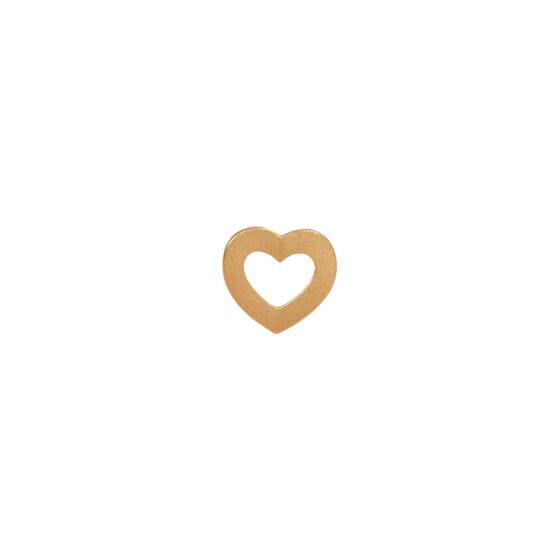 Stine A - Petit Open Love Heart Earring Goldenen - 1261-02-S