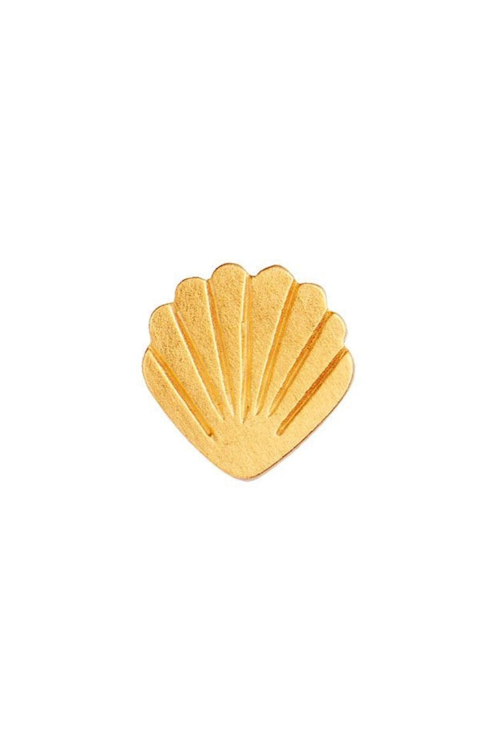 Stine A - Petit Shell Earring Golden - 1030-02-S