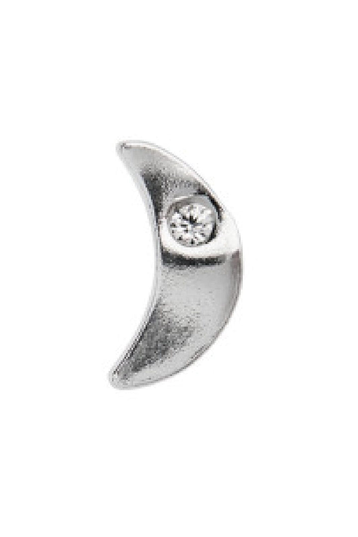 Stine A - Tout Petit Bella Moon Earring Silver - 1280-00-S