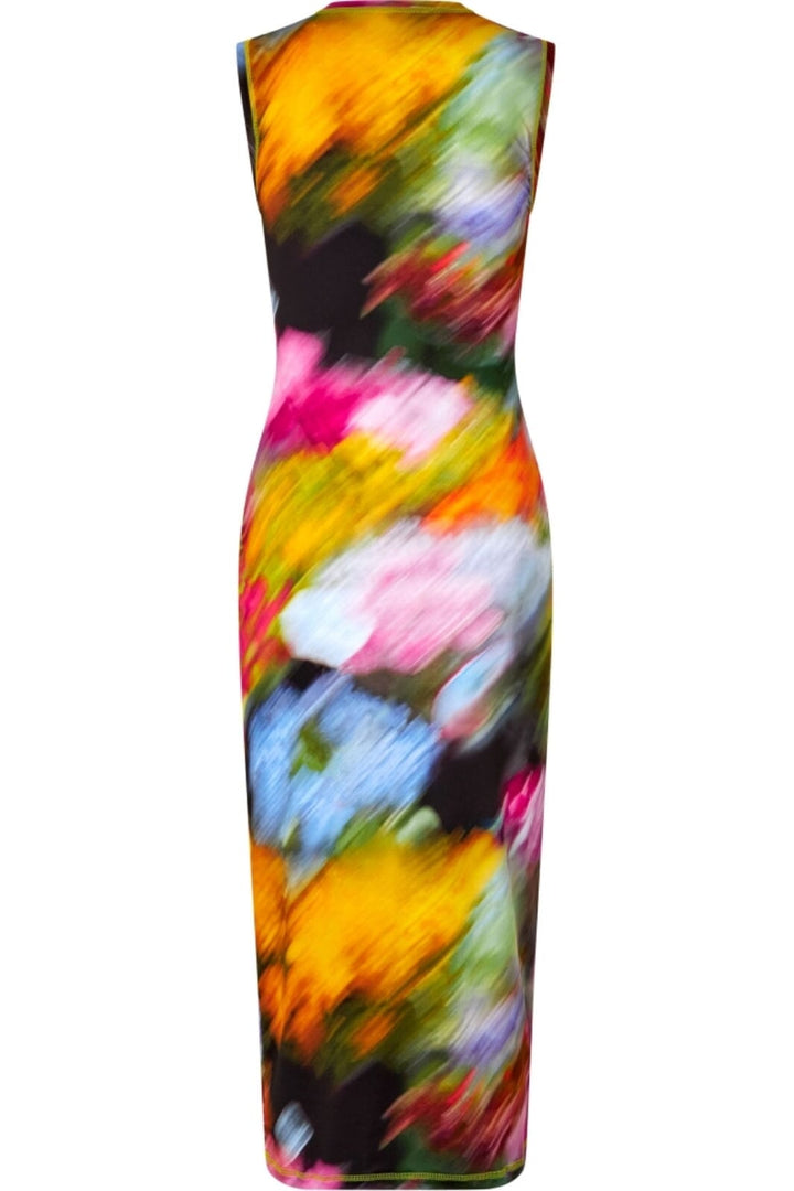 Stine Goya - 2244 Stocking Jersey, Tank Crewneck Dress sg-ss25-d104-2244 - Liquid Floral