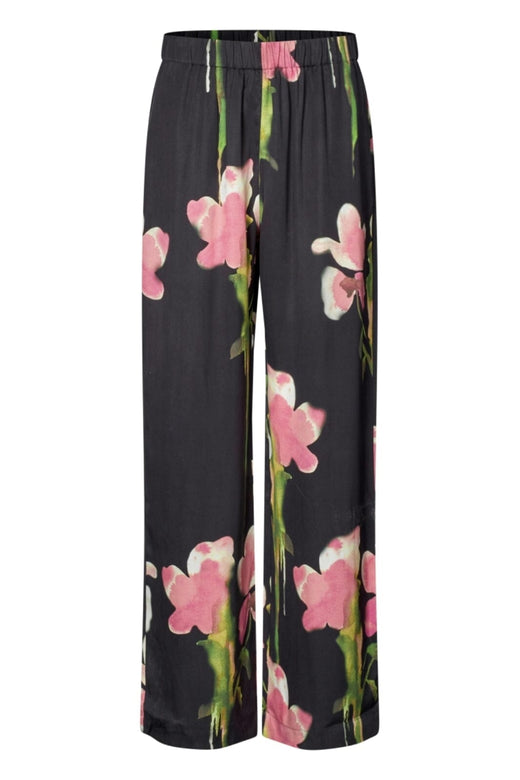 Stine Goya - 2263 Dry Viscose, Elasticated Long Pantssg-aw25-p009-2263 - Melting Flowers