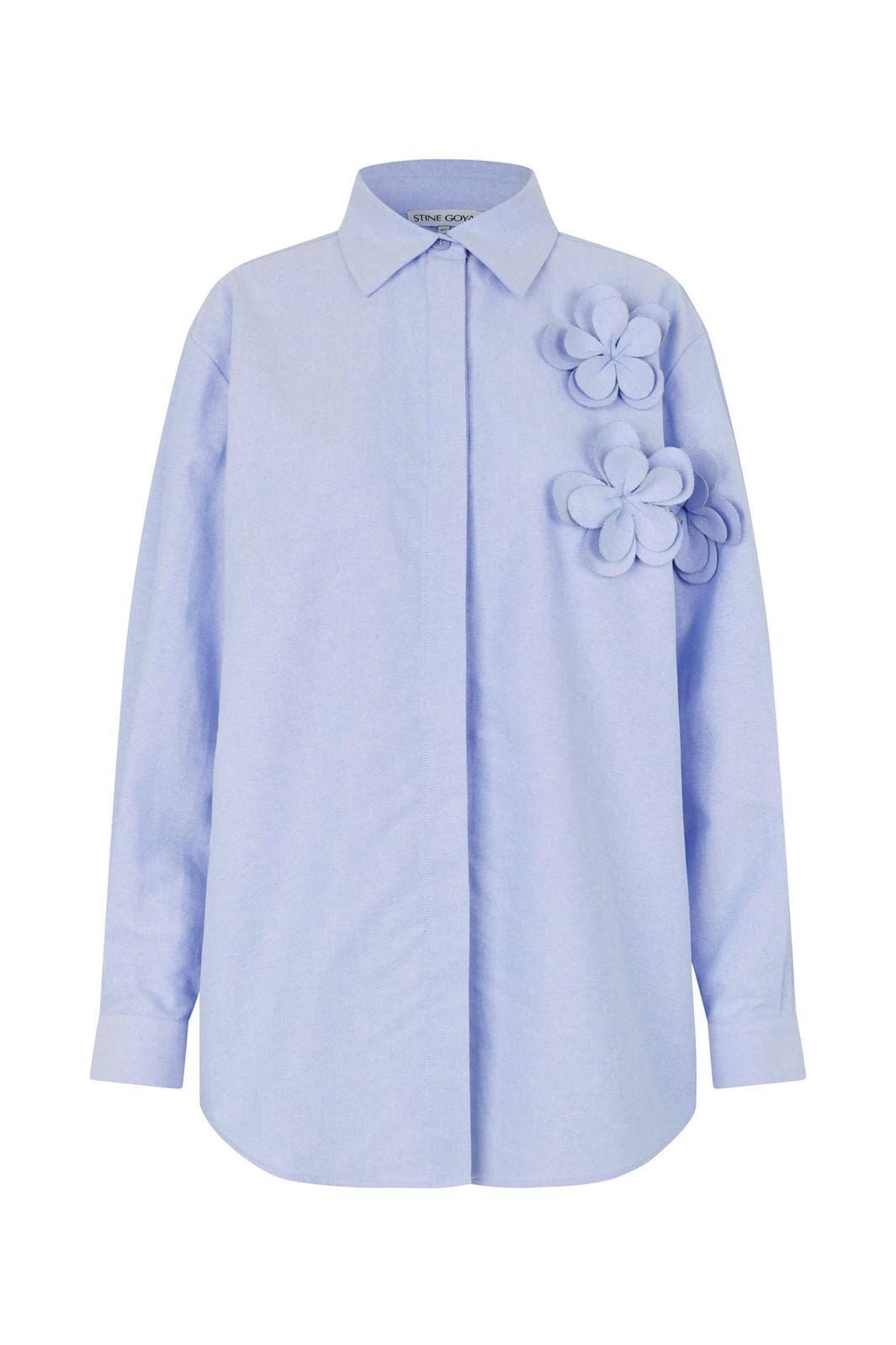 Stine Goya - 2464 Floral Shirting, Floral Shirtsg-ps26-t138-2464 - Brunnera Blue Toppe 