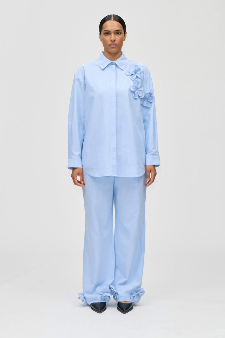 Stine Goya - 2464 Floral Shirting, Floral Shirtsg-ps26-t138-2464 - Brunnera Blue Toppe 