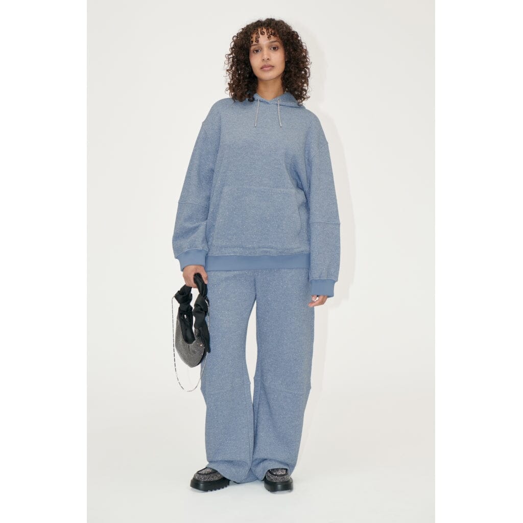 Stine Goya - Oversize Casual Hoodie, 2299 Heavy Lurex Jersey - Infinity Blue