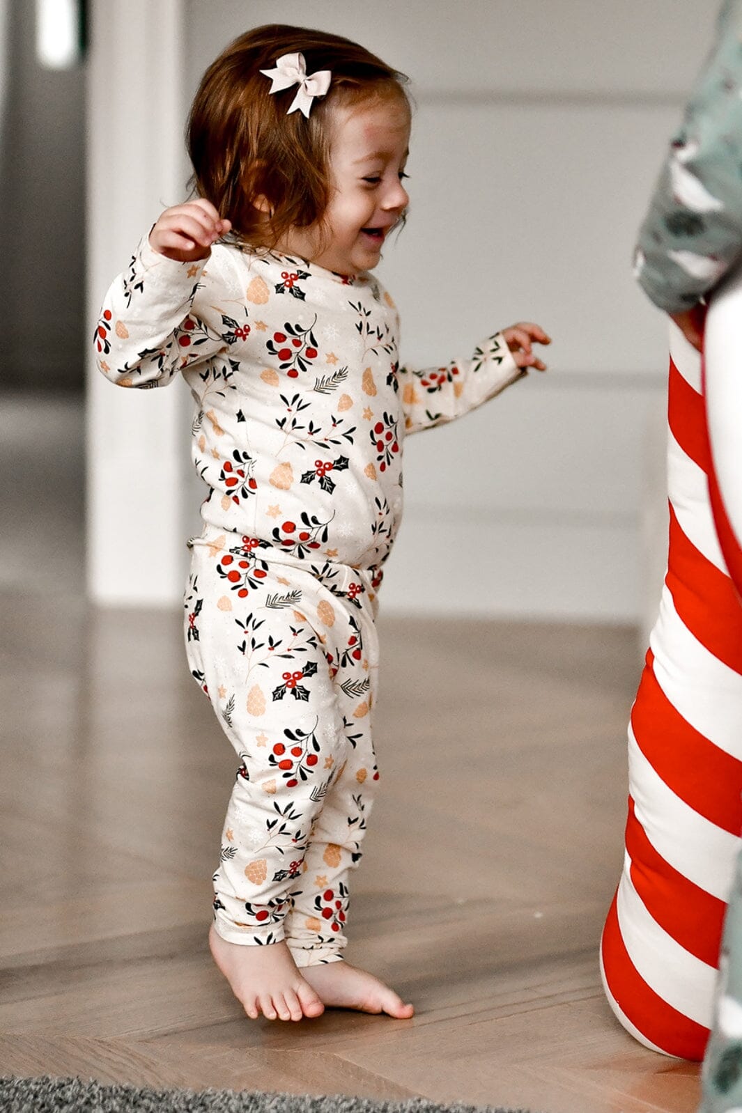 The New Siblings - Tnsholiday Leggings - Ecru Aop