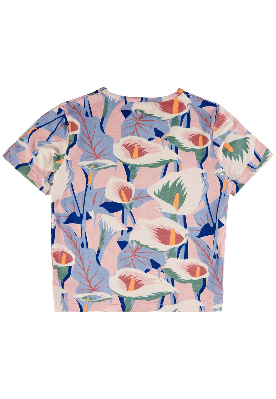 The New - Tngwyneth S_S Tee - Peach Beige Flower Aop