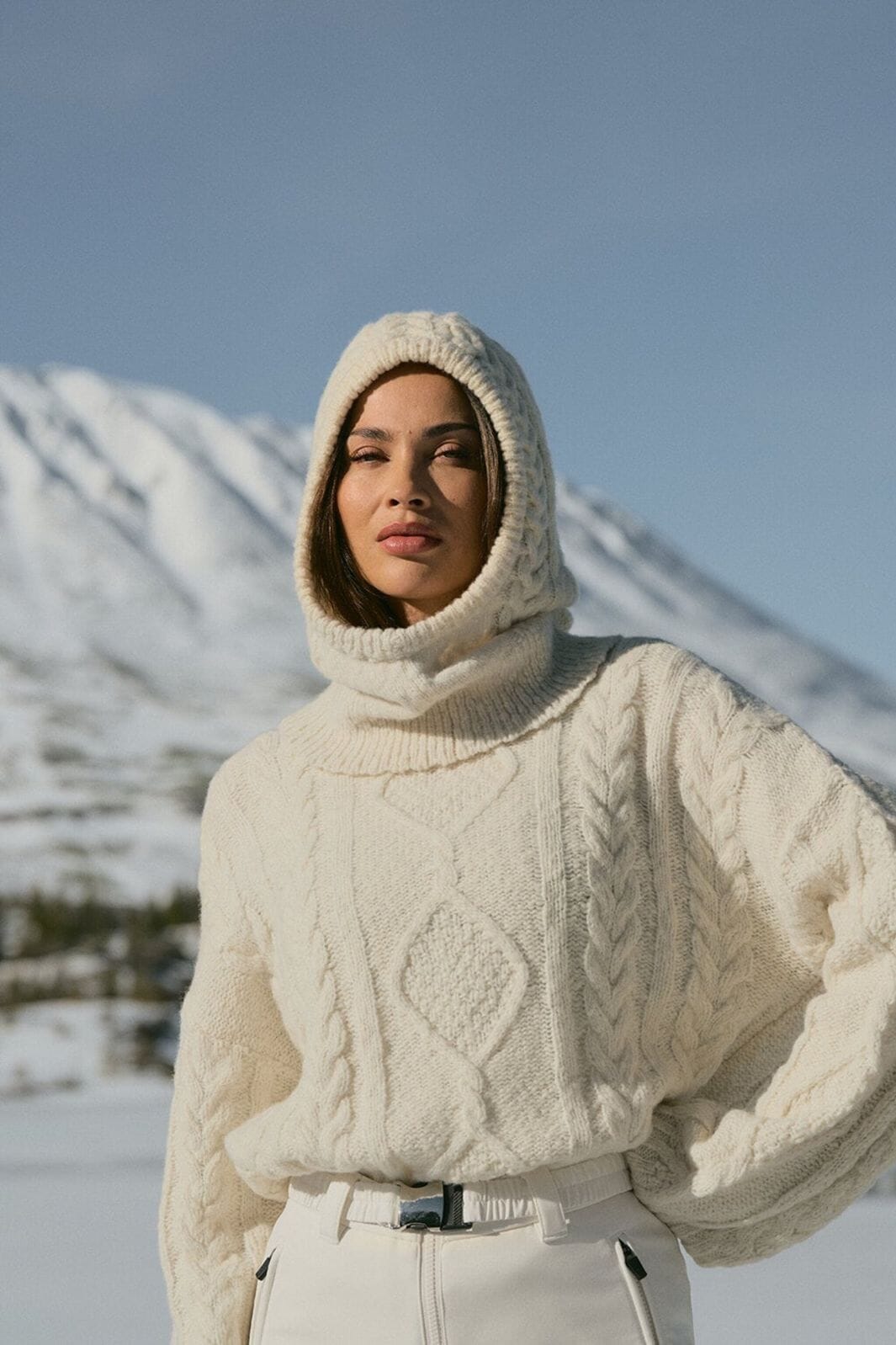 Twist & Tango - Carole Cable-Knit Sweater 910403 - Off White Strikbluser 