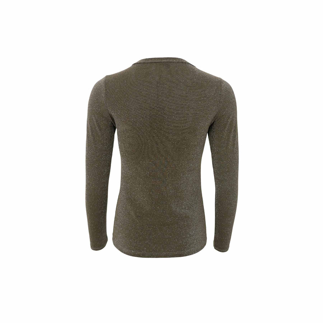 Black Colour - Bcfaye Lurex Blouse 3739 - Shirts - Hunter Green