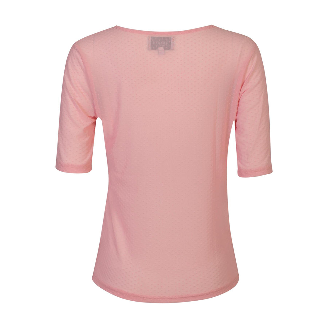 Liberte - Mesh Ss Tshirt, Dot 22011 - Rose