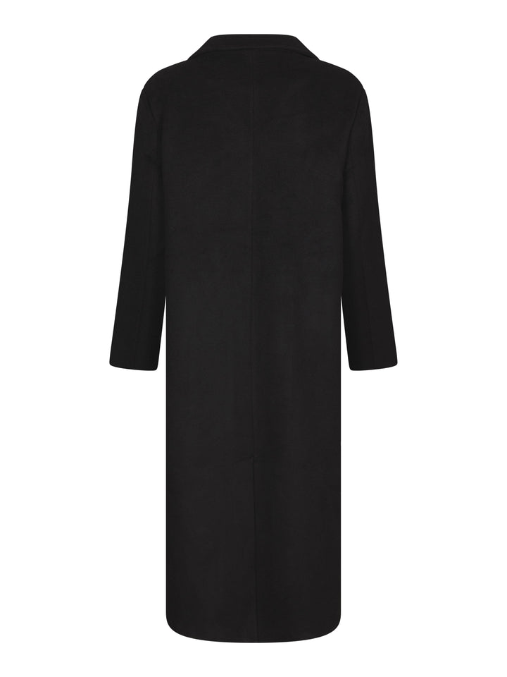 Valentin Studio - Boyfriend Wool Coat 160854 - 100 - Black Frakker 