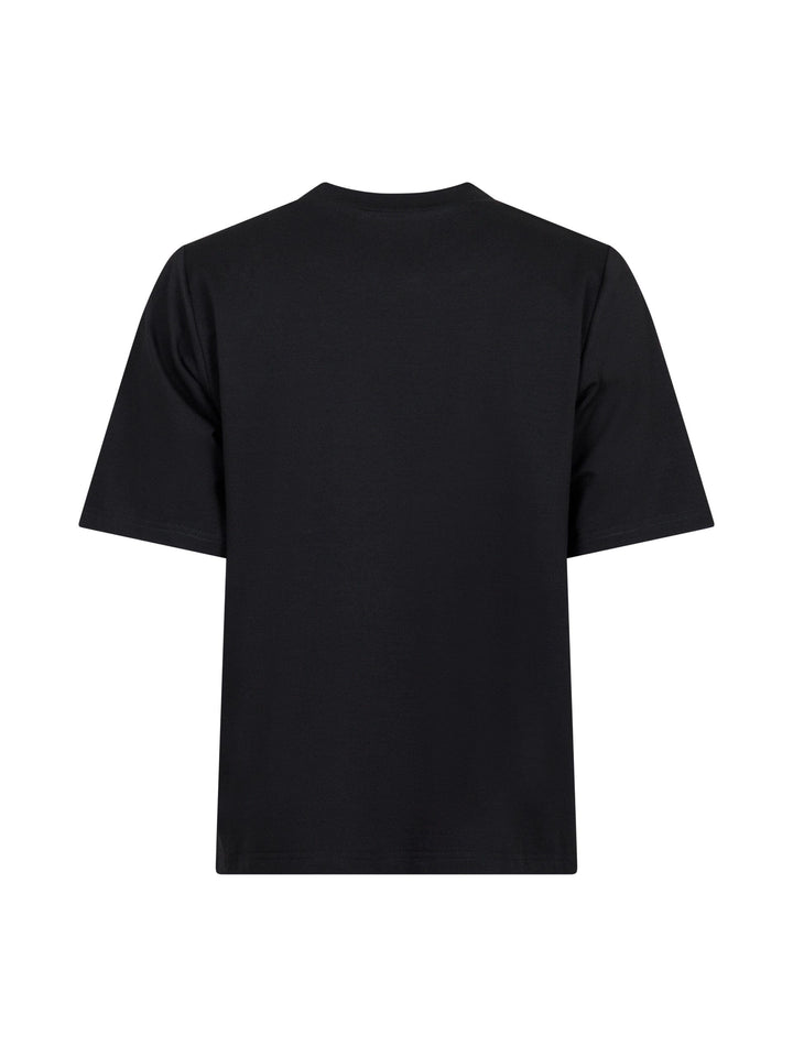 Valentin Studio - Gold Button Casual T-shirt - Black