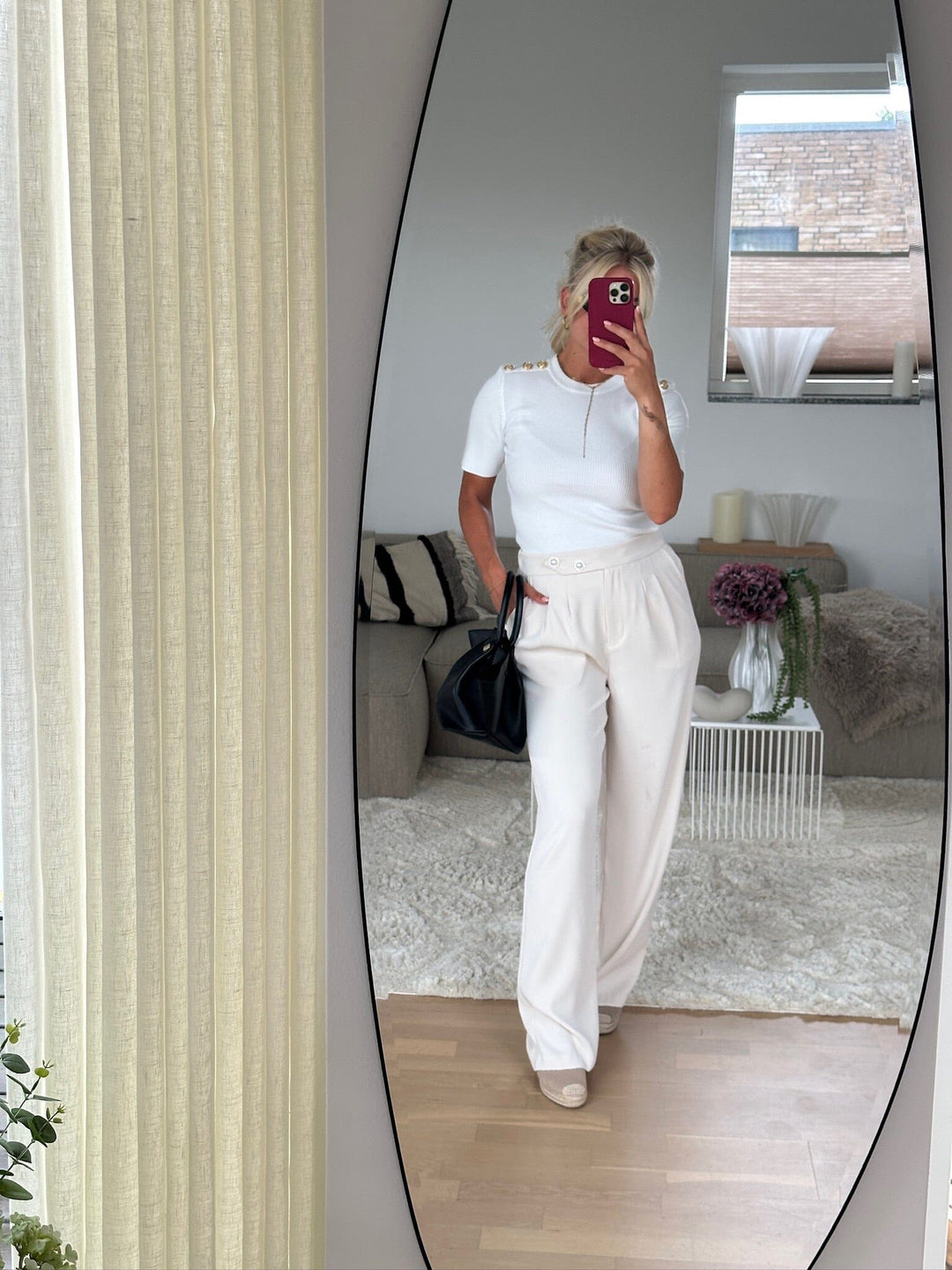 Valentin Studio - Josie Pants - Ivory Bukser 