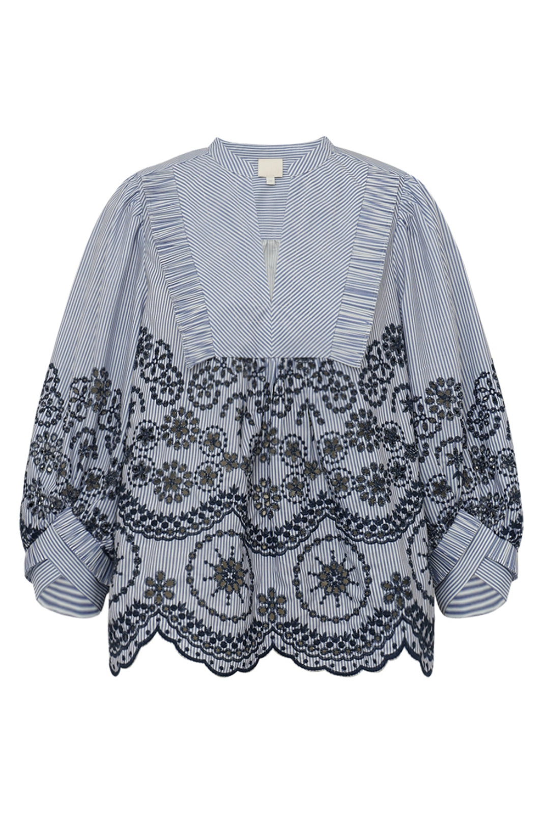 Gossia - Meego Cao Blouse G2848 - Blue Stripes