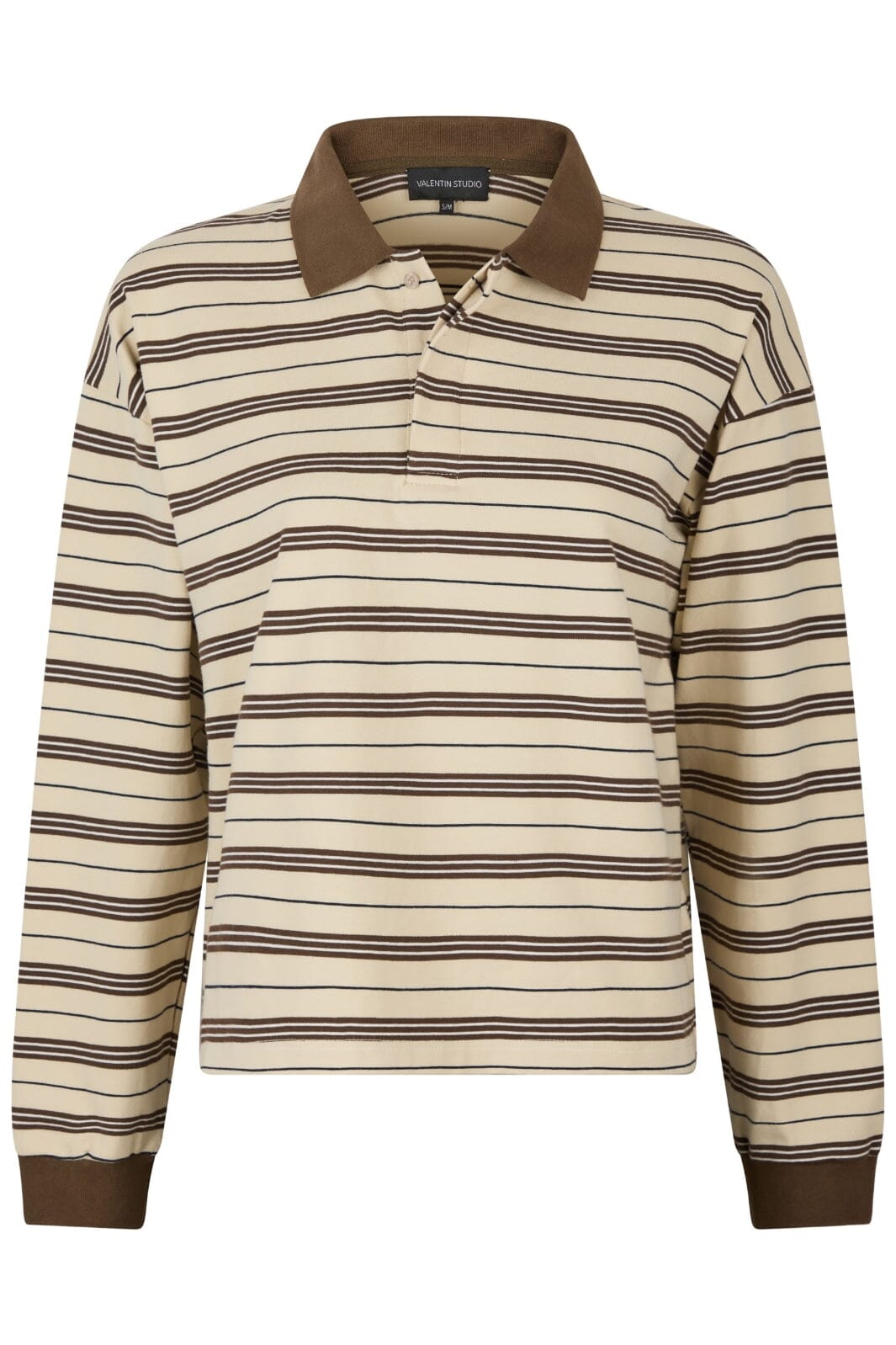Valentin Studio - Polo Stripe Blouse Ivory - Ivory