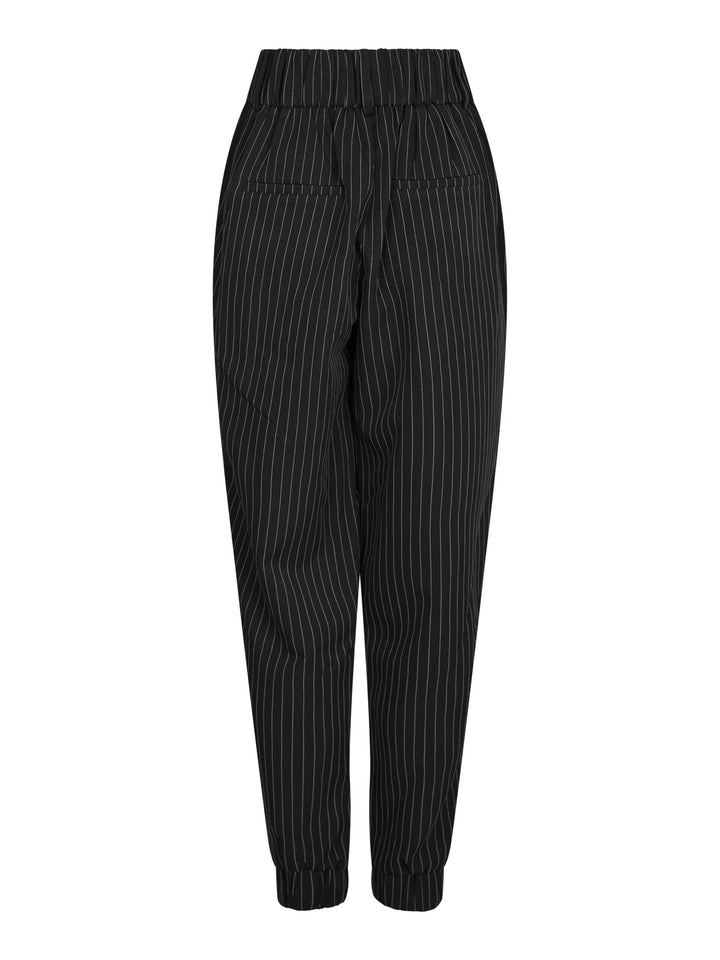 Valentin Studio - Pretty Pinstripe Pants 166335 - 100 - Black Bukser 
