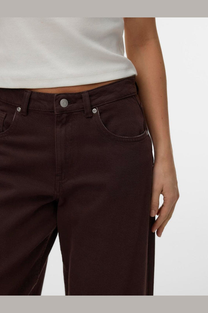 Vero Moda - Vmfonda Mr Barrel Clr Jeans - 5092078 Chocolate Torte