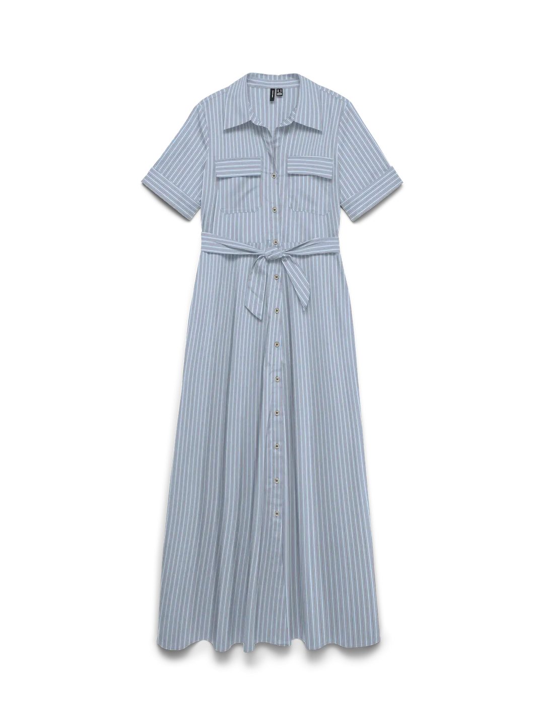 Vero Moda - Vmlotus 2/4 Ancl Shirt Dress Sb2 - 5078973 Cashmere Blue Blue Kjoler 