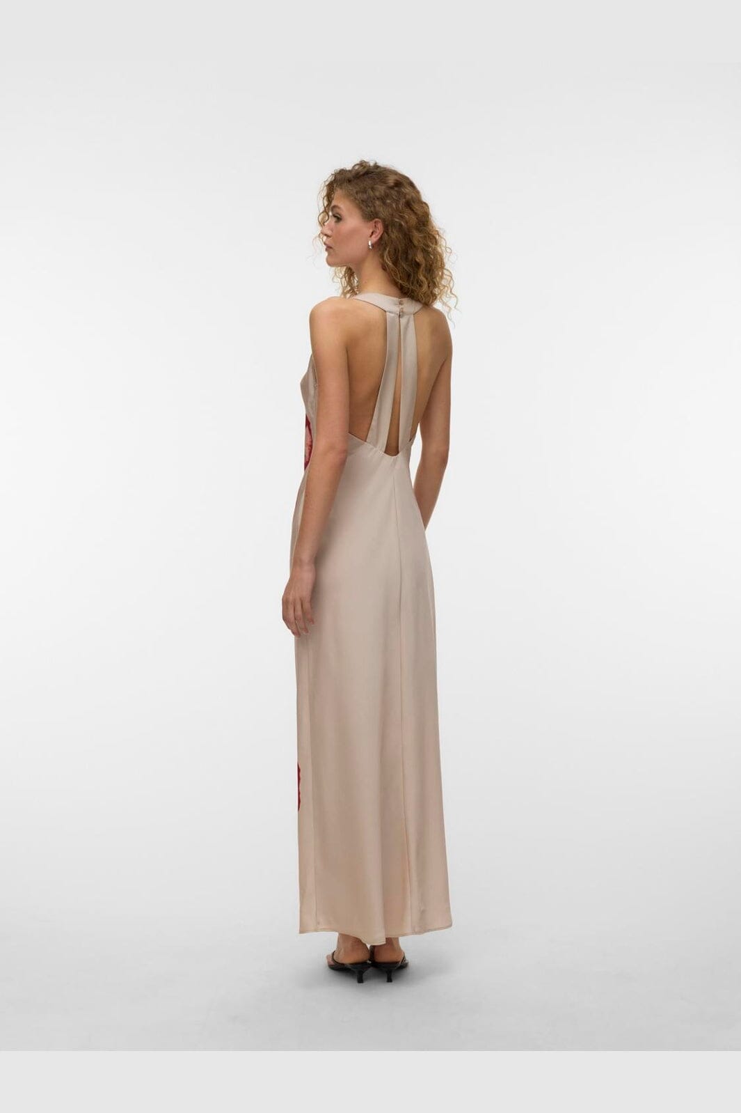 Vero Moda - Vmreba Hibisca Ankle Sl Dress - 4988246 Cement Hibisca Placement