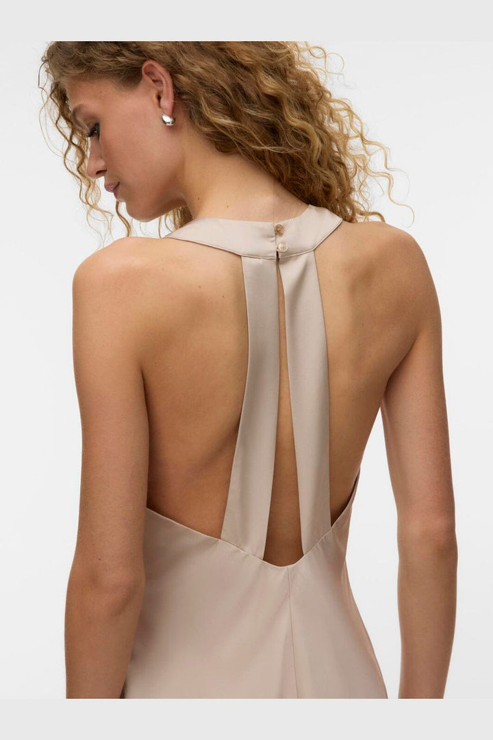 Vero Moda - Vmreba Hibisca Ankle Sl Dress - 4988246 Cement Hibisca Placement