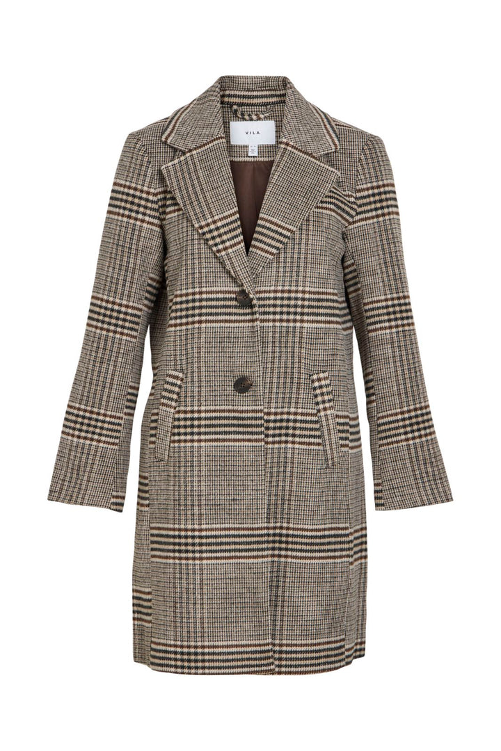 Vila - Vileova L/S Button Coat - 5063647 Coffee Bean Anna