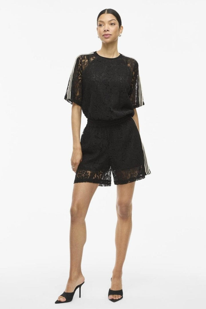 Forudbestilling - Vila - Violine Lace Shorts /Ln - 4981494 Black