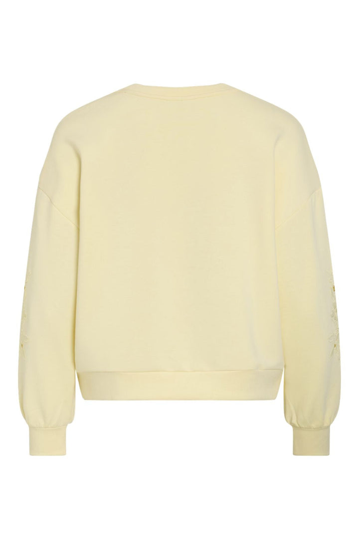 Vila - Visiffi O-Neck L/S Sweat Top - 4968752 Pastel Yellow