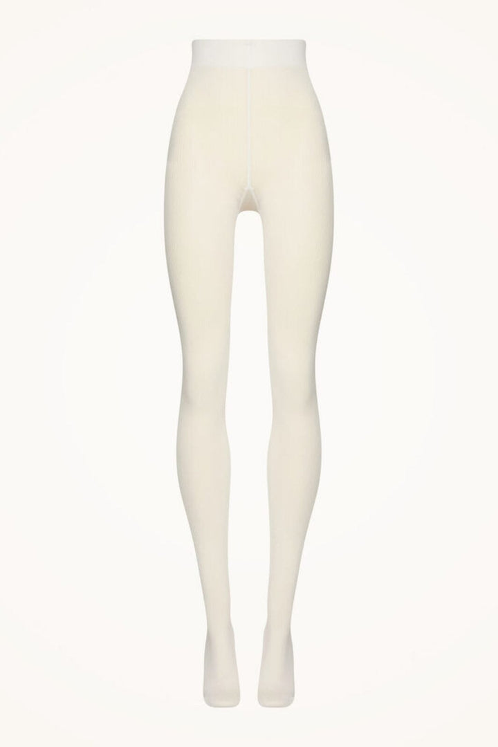 Wolford - Cotton Rib Tights - 1051 Ecrue