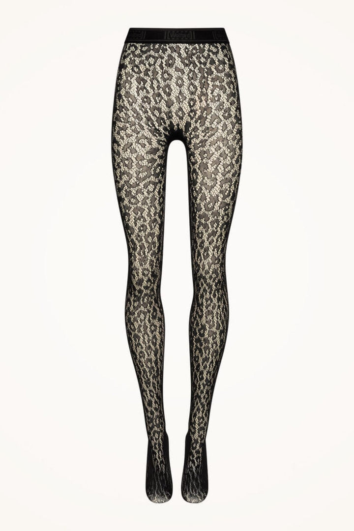 Wolford - Leo Lace Tights - 7005 Black