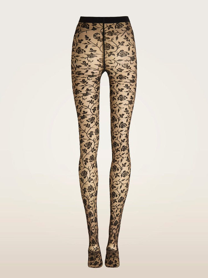 Wolford - Rose Tights17680 - 9952 Umber/black Strømpebukser 