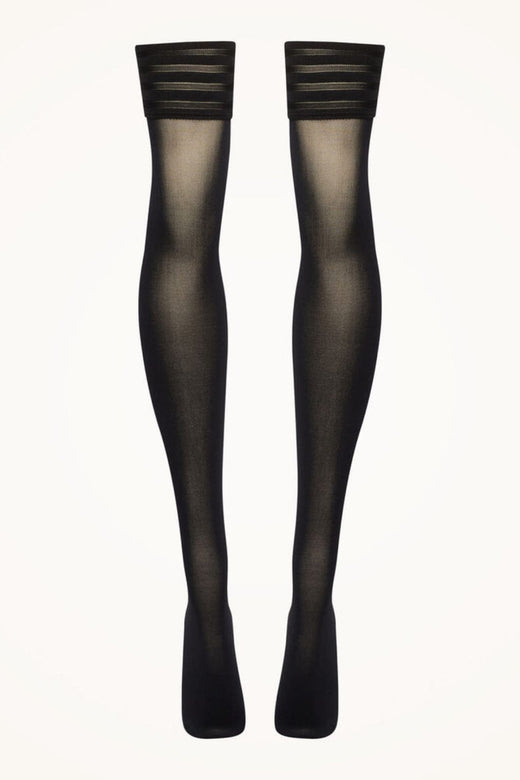 Wolford - Velvet De Luxe 50 Stay-up - 7005 Black Strømper 