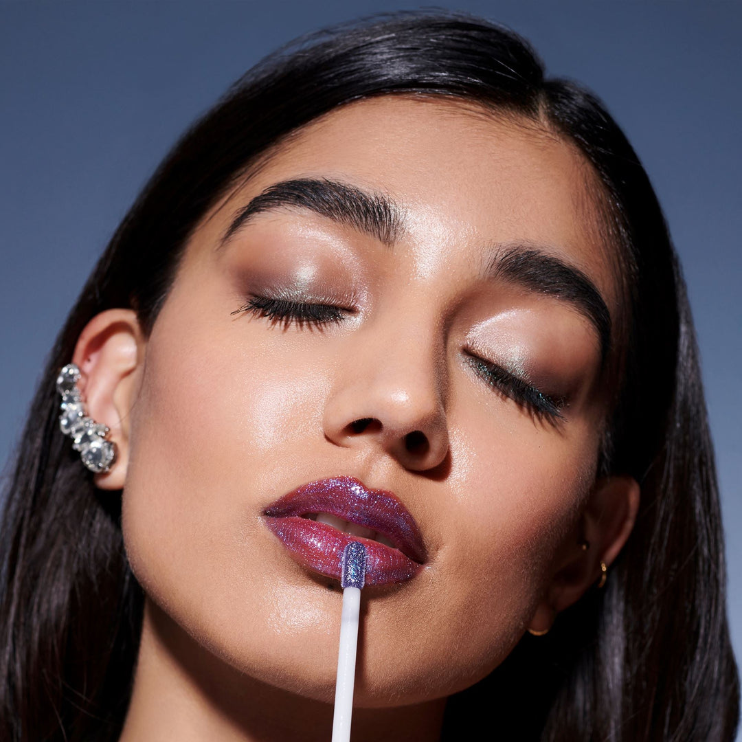 Wonderskin - Wonder Blading Top Gloss - Blue Glitter
