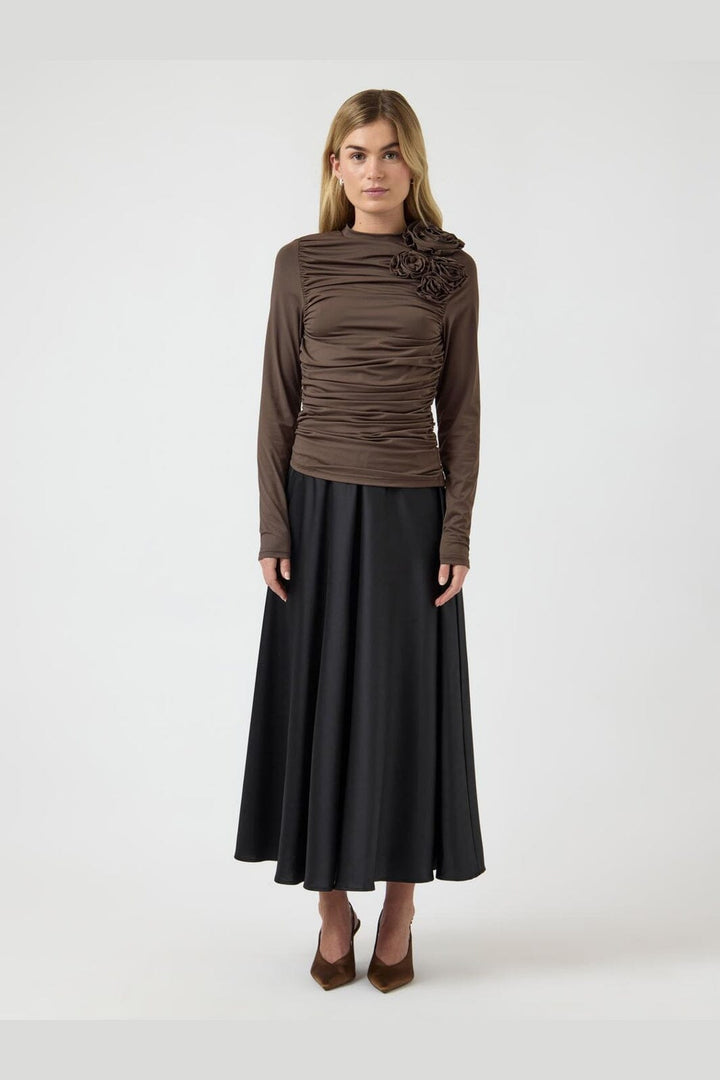 YAS - Yasdona Ls Top - 5086865 Chocolate Brown