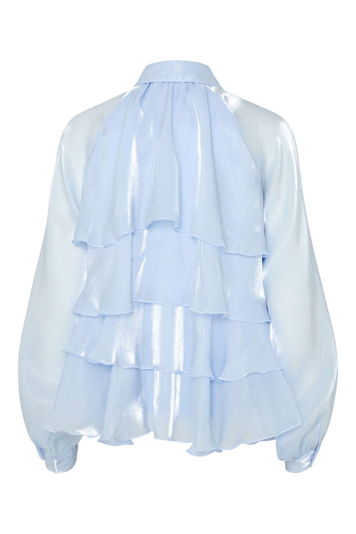 Y.A.S - Yaseloise Ls Shiny Top - 4673891 Vista Blue