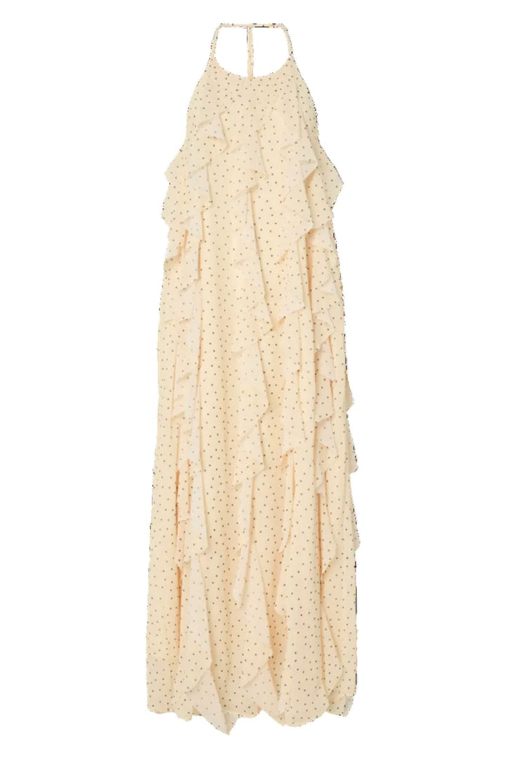 YAS - Yasfinillo Halterneck Long Dress - 5092836 Anise Flower Dots