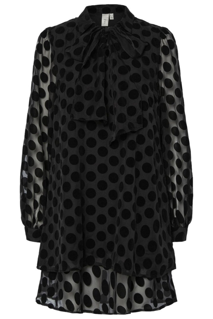 Y.A.S - Yasflocki Ls Dress - 4761662 Black