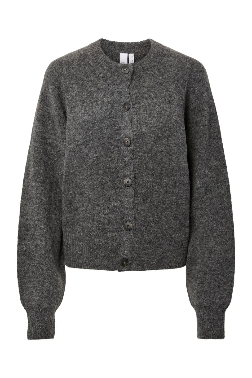 YAS - Yasjohi Ls Wool Blend Cardigan - 4972530 Medium Grey Melange