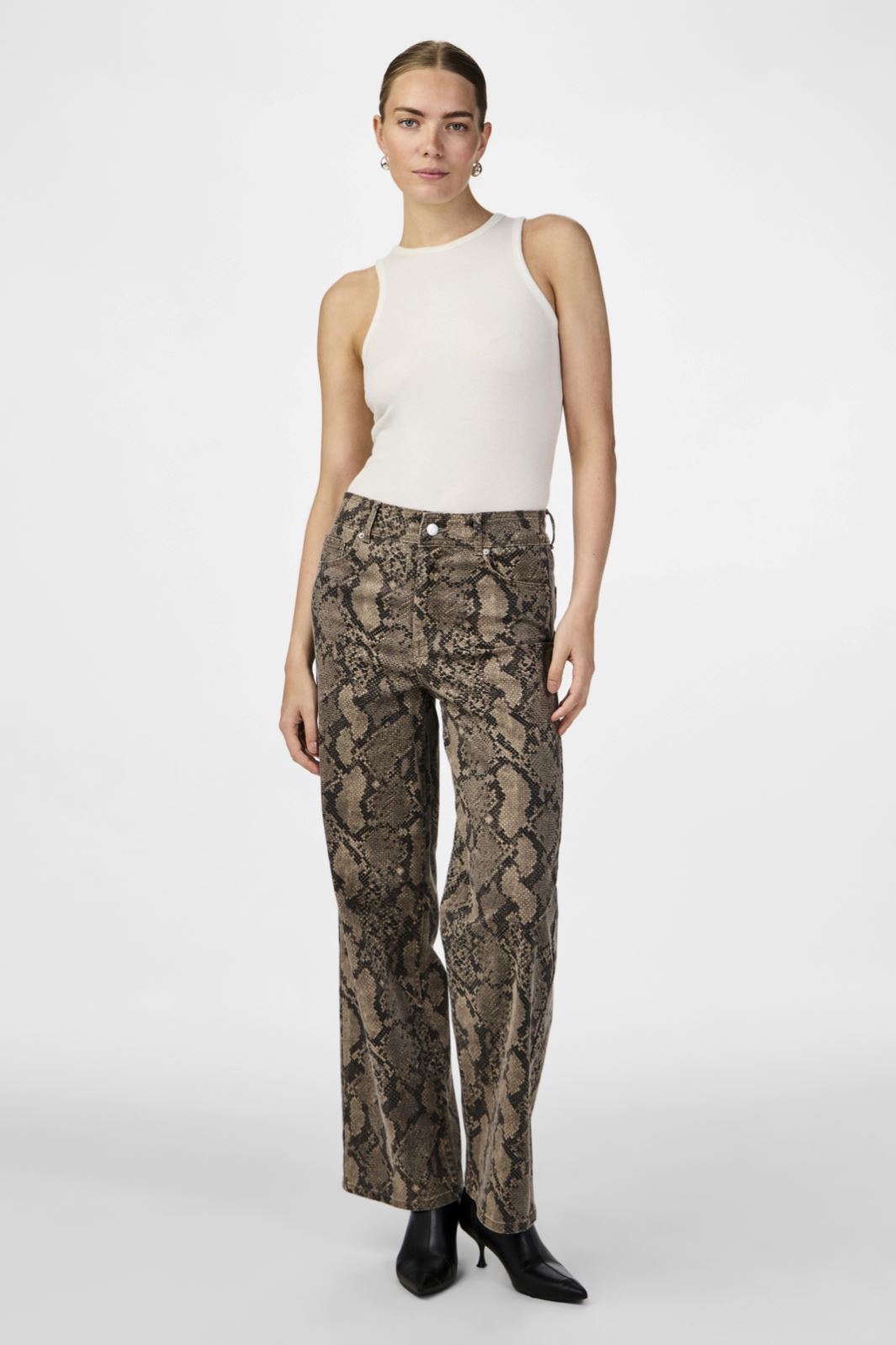 Y.A.S - Yasleonora Denim Jeans - 4611693 Black Snake Print