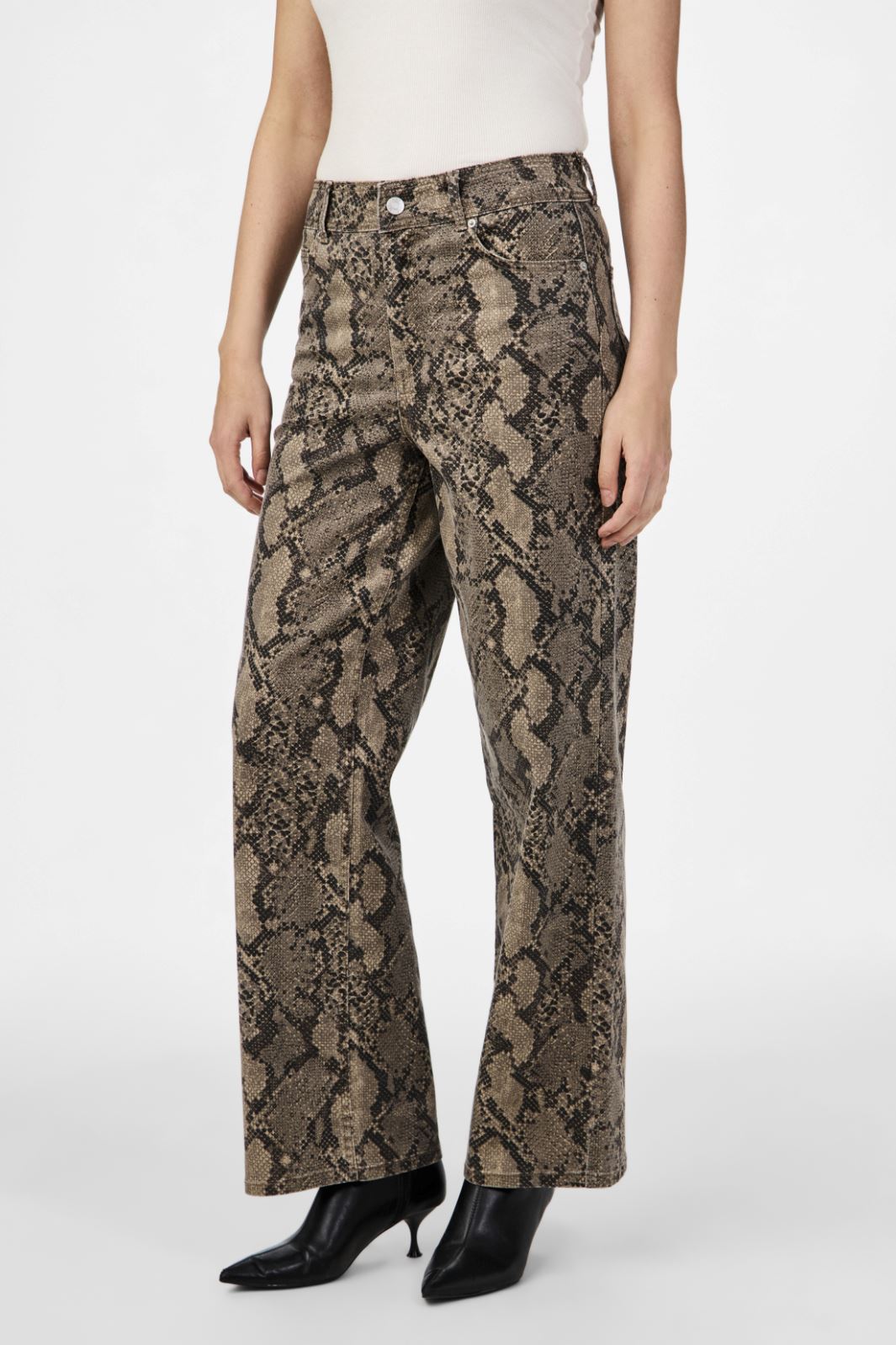 Y.A.S - Yasleonora Denim Jeans - 4611693 Black Snake Print