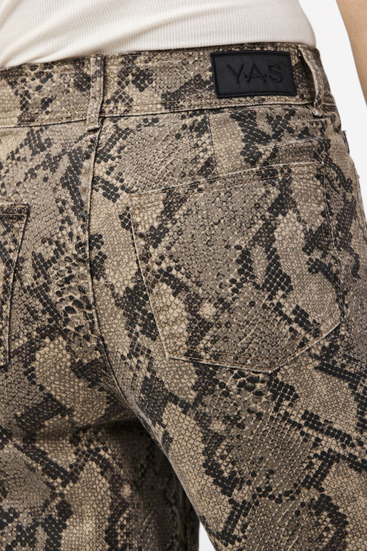 Y.A.S - Yasleonora Denim Jeans - 4611693 Black Snake Print