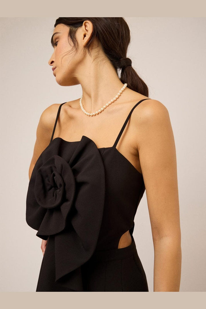 YAS - Yaslipas Strap Rosette Jumpsuit - 5102586 Black