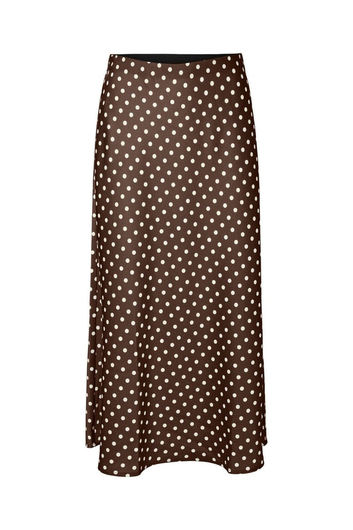 Y.A.S - Yaspella Midi Skirt - 5084717 Pinecone Ecru Dots