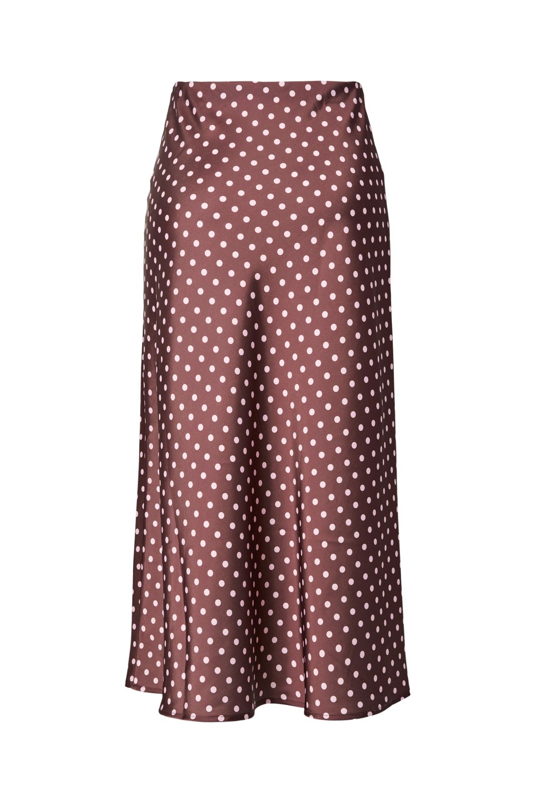 YAS - Yaspella Midi Skirt - 5084717 Pinecone Ecru Dots
