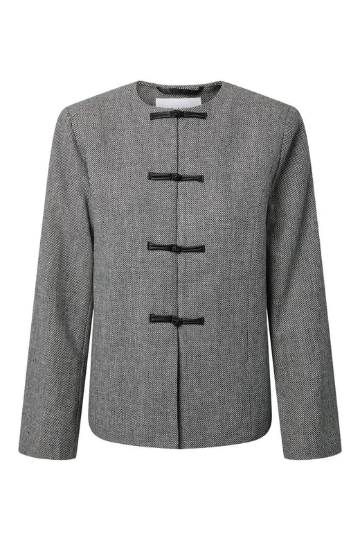 YAS - Yaspepino Ls Wool Mix Jacket - 5168714 Black White