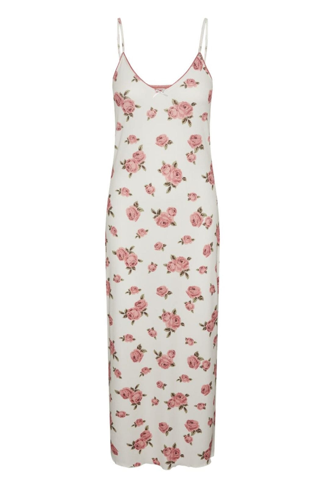YAS - Yasreece Strap Long Dress - 4613965 Birch Pink Flower Print
